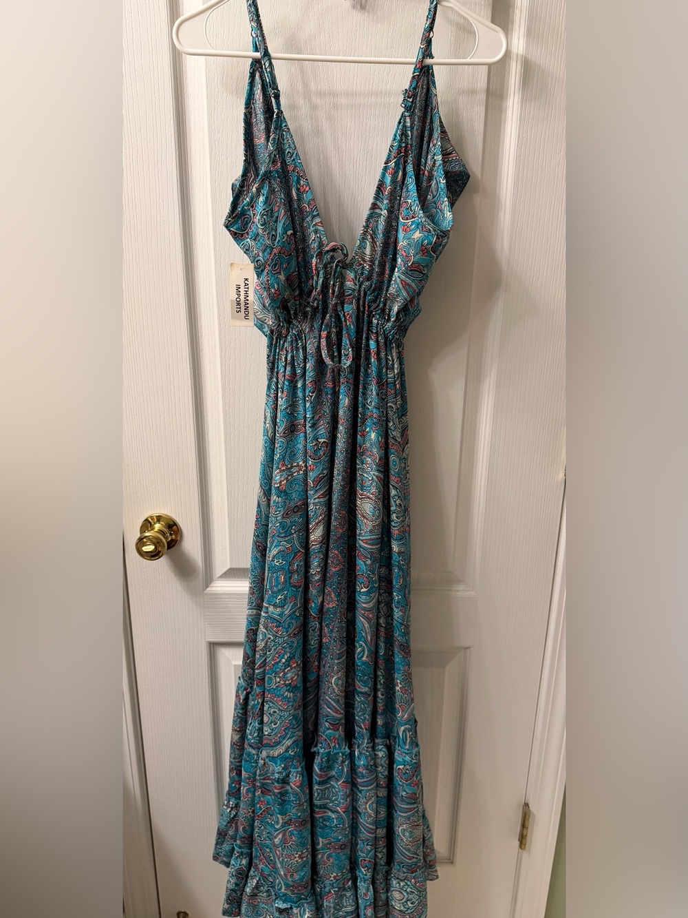 Kathmandu Teal Paisley Maxi Dress - Teal Print